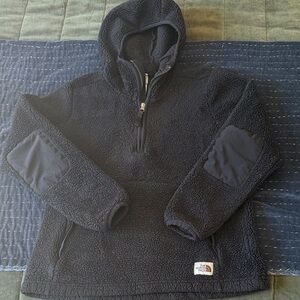 THE NORTH FACE Women’s Dunraven Sherpa Black Half Zip Hoodie
